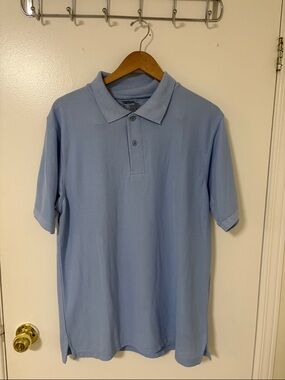 Men's Light Blue Polo Shirt by Vertical